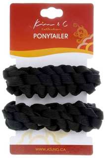 KIM & C Braided Ponytail Holders -2 pcs- beauty store in calgary, Hair accessories  store in calgary